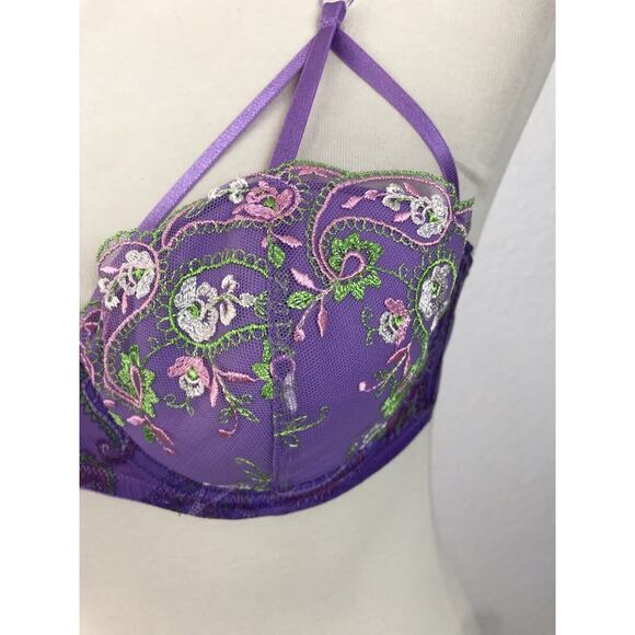 Savage x Fenty Lingerie Bohemian Cage Floral Embroidered Bra - Picture 8 of 11